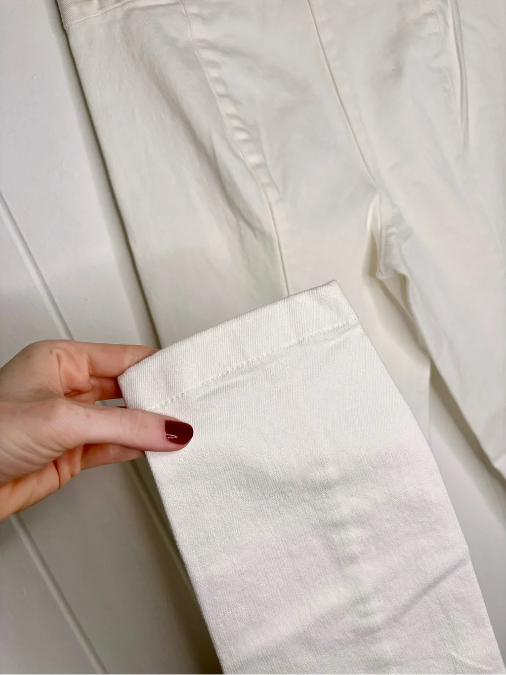 The Row Essentials Stratton Denim Leggings White Basic Spring Summer Size Large
